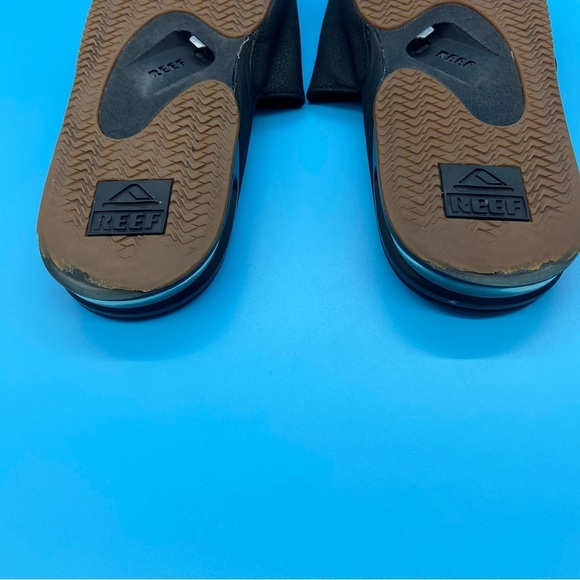 Reef Men’s Fanning Slides Sandals with Bottle Opener Black Size 12 - Picture 6 of 6